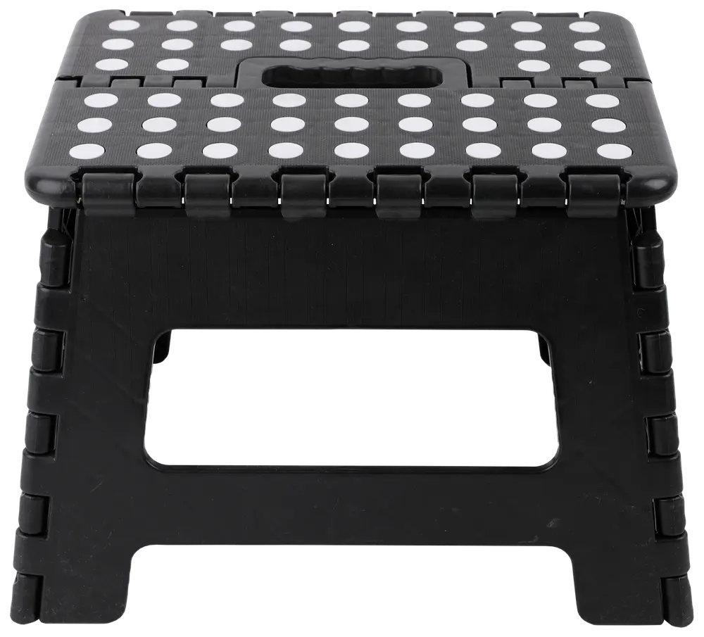 Hopfällbar pall H. 22 cm - Svart