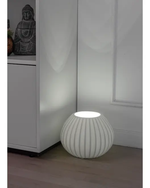 Bordlampe H. 17 cm - hvid