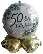 Folieballon på fod Ø35 - 50 år