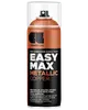 Sort spraydåse, 400 ml, med orange tekst. Mærket 'COSMOS LAC EASY MAX SATIN'. Klar hætte og dyse, giver overlegen dækning og fløjlsblød satinfinish.