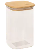 Opbevaringsglas m. trælåg 1,1 liter