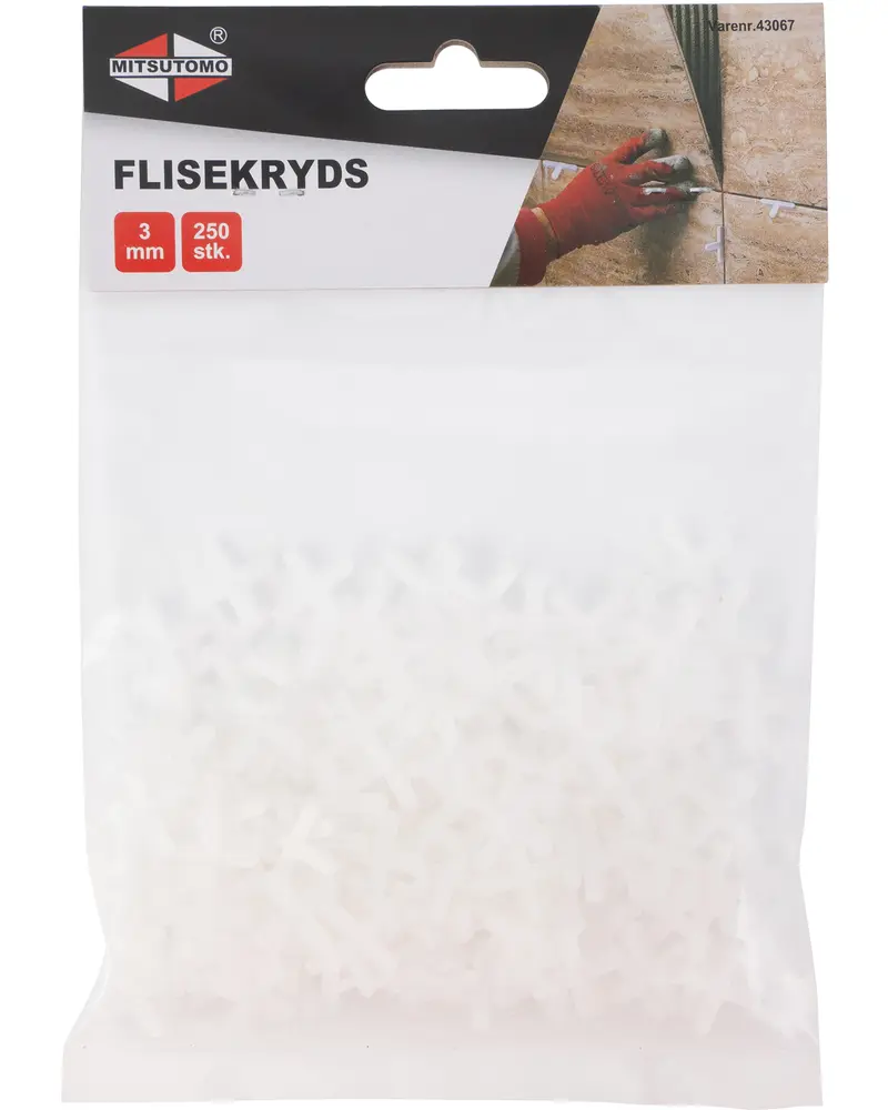 Flisekryds 3 mm 250 stk.