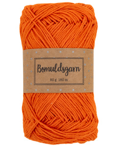 Bomuldsgarn 50 g - orange