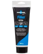 250g tube Droppen Elegance Filler Extra, vandbaseret akrylfiller til dybe huller og revner, lav lugt, lagtykkelse op til 20mm, egnet til indendørs brug.