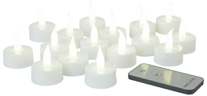 Värmeljus LED 16-pack - vit