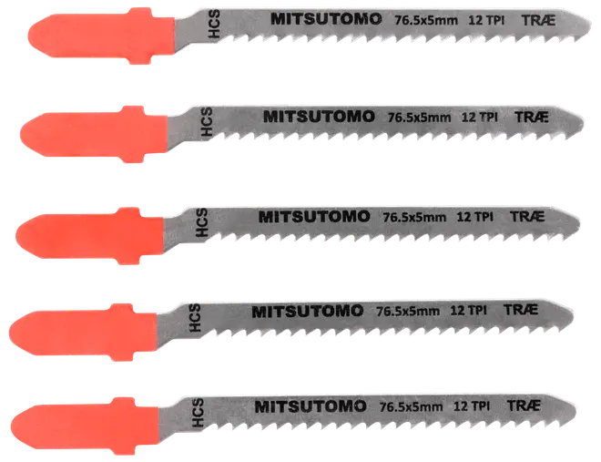 Mitsutomo Stiksavsklinger Træ 12T 5 stk.