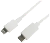 Lightningkabel usb-c 1 m vit