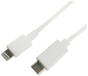 Lightningkabel usb-c 1 m vit