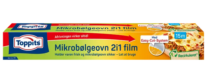 Toppits matfilm 2-in-1 för mikrovågsugn