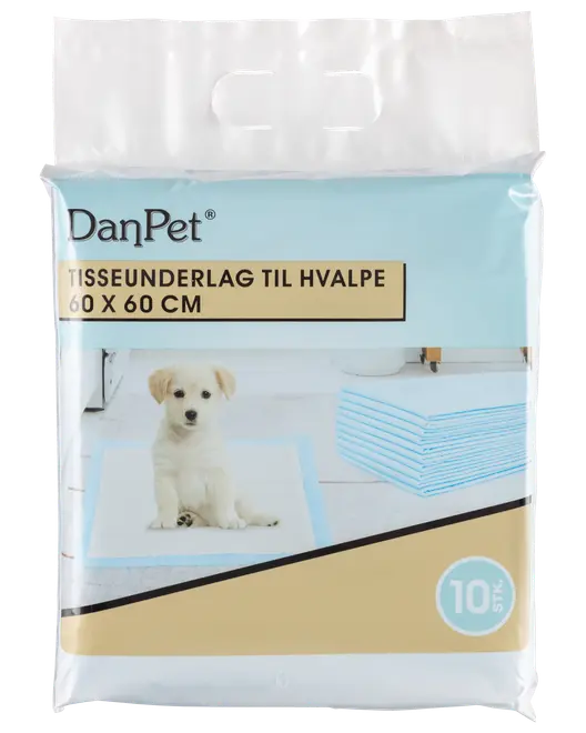 Tisseunderlag til hund 60 x 60 cm 10-pak