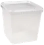 Plastlåda med lock 5000 ml fyrkantig