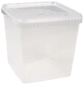 Plastbøtte med låg 5 l Firkantet