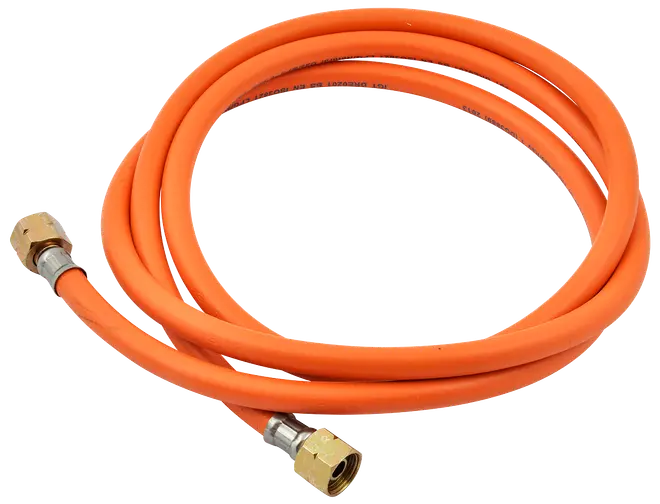 Gasslange 2 meter med forskruninger