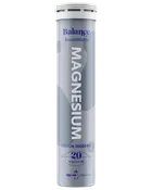 Høj tube med Balance magnesium brusetabletter med citron og ingefær, 20 tabletter, til 200 ml vand.