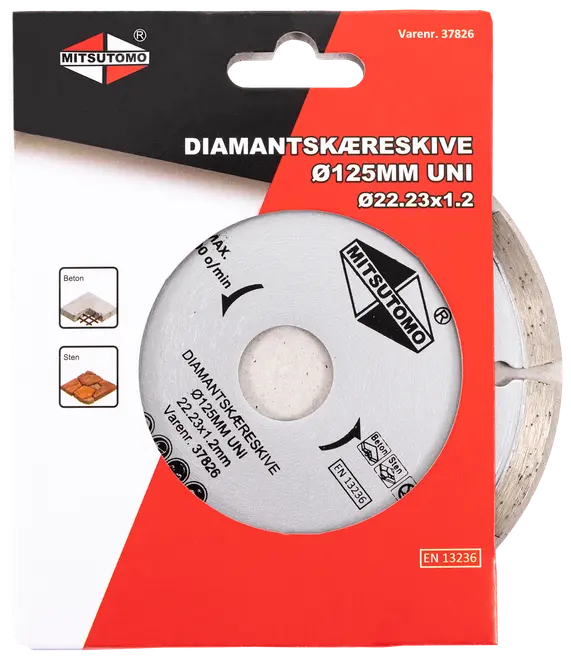 Mitsutomo Diamantkapskiva Ø125 mm - uni