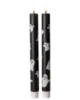 Halloween stearinljus LED 2-pak