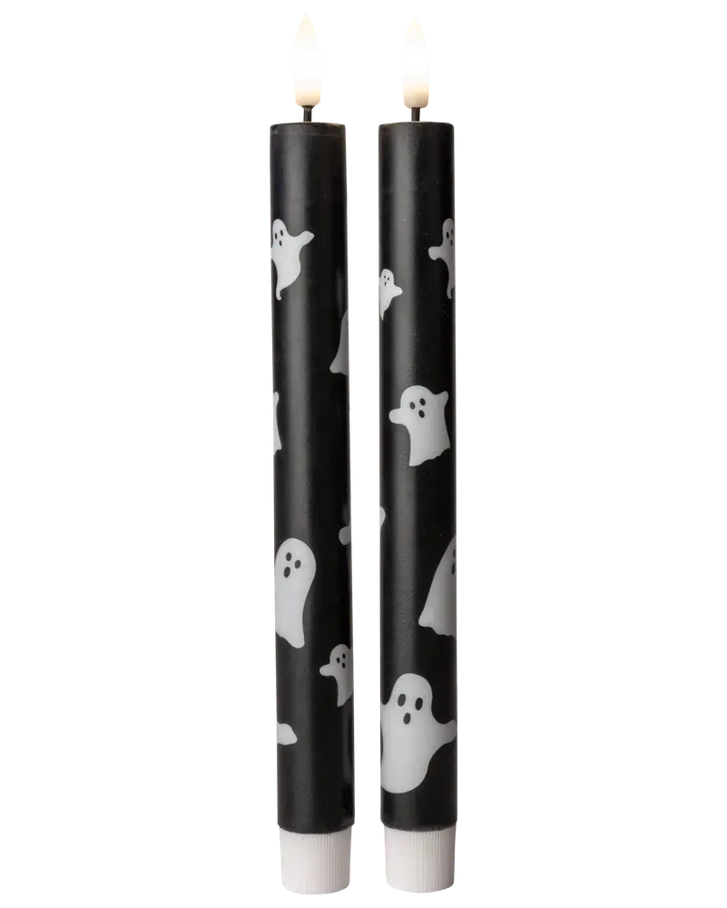 Halloween stearinljus LED 2-pak