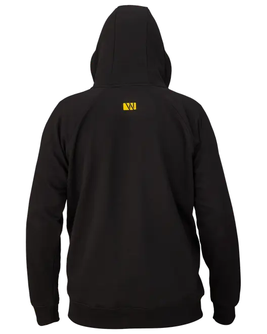 Hoodie med lynlås - Sort