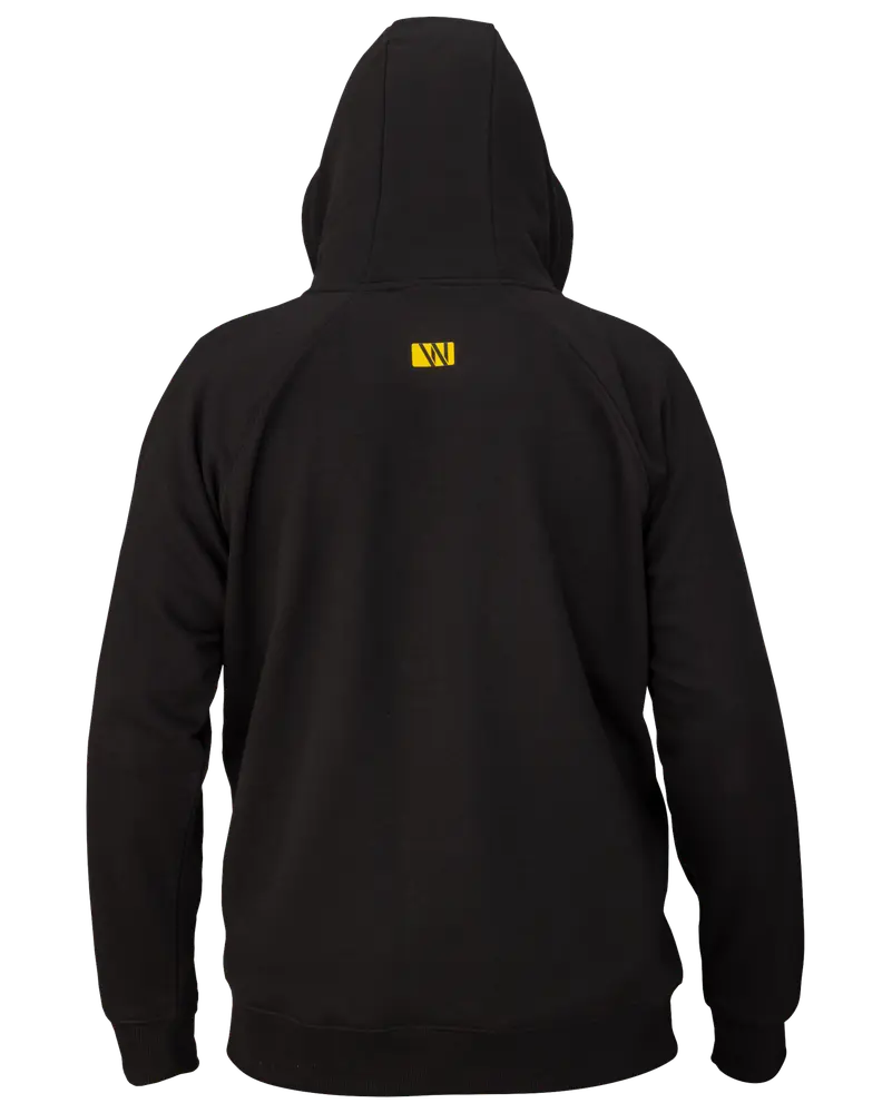 Hoodie med dragkedja - Svart
