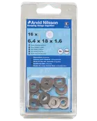 Arvid Nilsson Skærmskive A4 til M6 16-pak