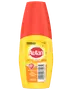 Autan Protection Plus insektbeskyttelsesspray, 100 ml flaske, gul med rød hætte. Beskytter mod myg, flåter, bidende fluer og mitter. Praktisk, rejsevenlig emballage.