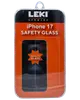 Hærdet sikkerhedsglas skærmbeskytter til iPhone 12/12 Pro. 9H hårdhed, klar, dækker hele skærmen. Leveres i orange emballage med produktbranding og illustration.