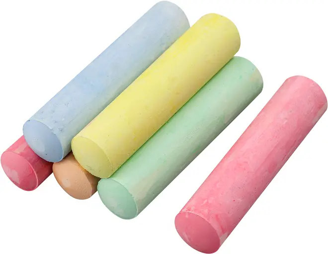 Gadekridt L. 10,5 cm 6-pak