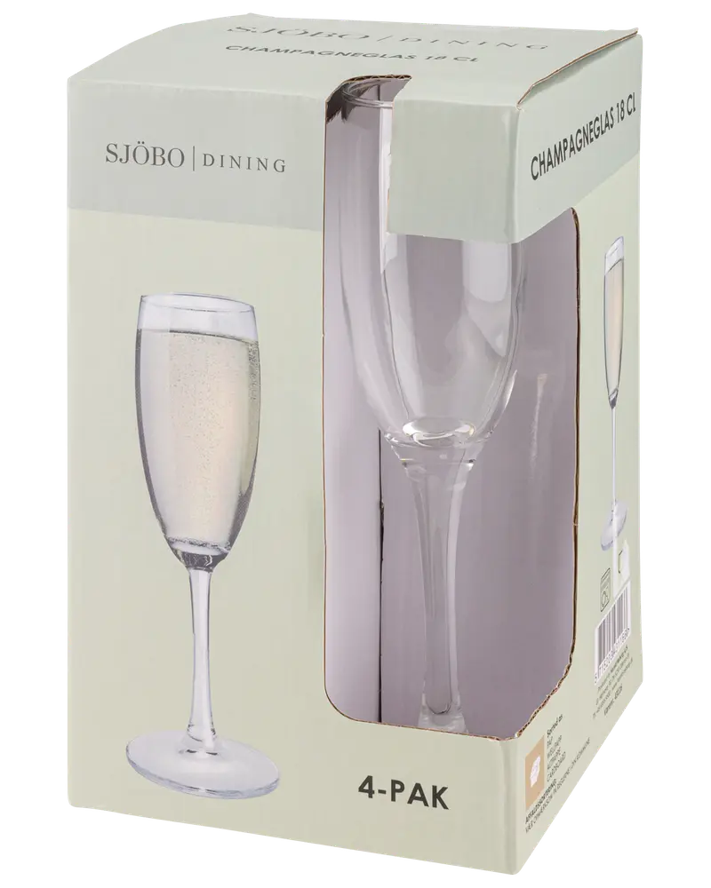 Champagneglas 18 cl 4-pack