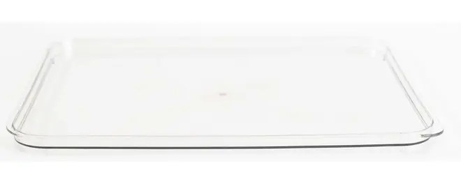 Lock L förvaringslåda klar plast