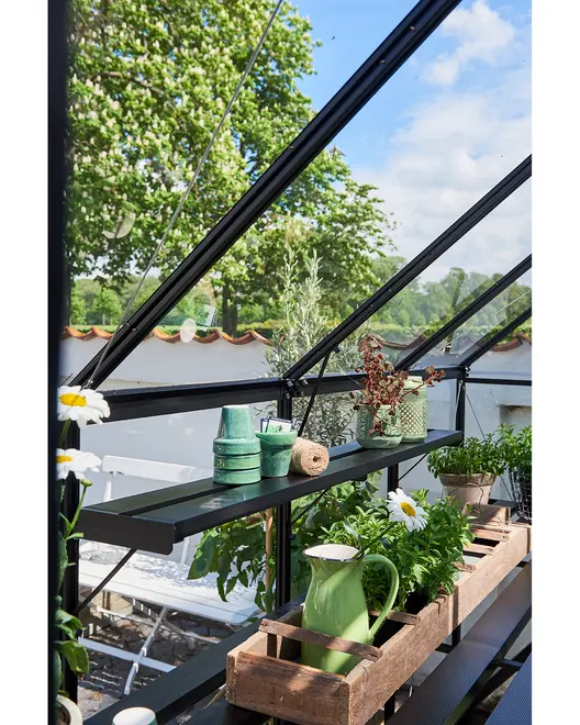 Juliana Drivhushylde integreret Qube - sort