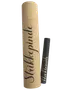 Høj beige цилиндrisk tube og mindre sort tube med elegant kursiv skrift, sandsynligvis til strikkepinde eller hæklenåle.