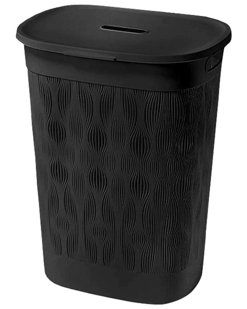 Tvättkorg 55 L - Svart