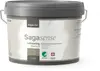 5 liters spand Sagasense loftmaling, Glans 3, til indendørs lofter. Svanemærket, premium kvalitet, let påføring, helmatt finish, produceret i Danmark. Gråt låg og hank.