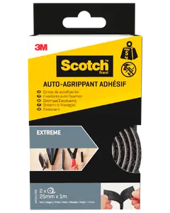 Scotch™ Ekstreme Fasteners Sort - 25 mm x 1 meter
