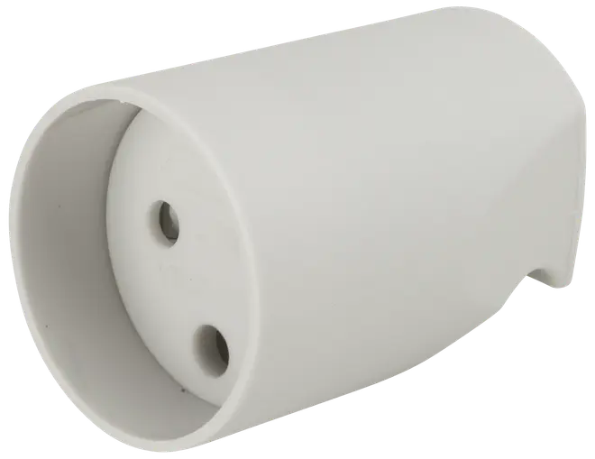 Forlængerled rund - grå