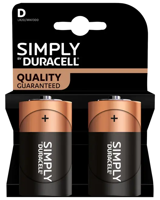 DURACELL Simply D 2-pack