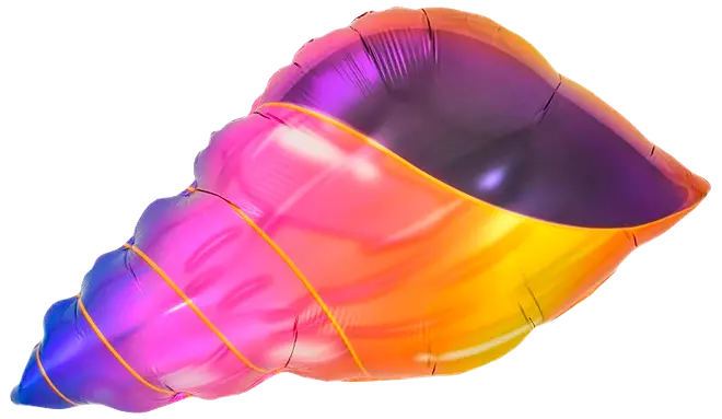 Folieballon 35 cm - Konkylie