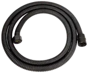 Fleksibel sort bruseslange med rillet overflade og gevindforbindelser i begge ender. Passer til de fleste brusere og armaturer, holdbar og nem at montere.