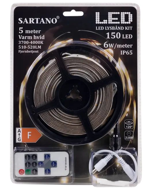 SARTANO LED STRIP VIT 5M IP65