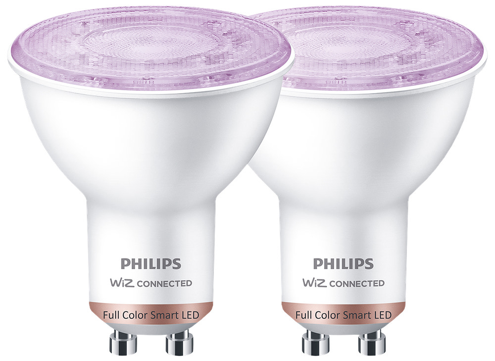 PHILIPS Smart LED reflektorlampa 4,7W GU10 2-pack - Full Color