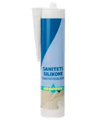 Droppen Sanitetssilikone 300 ml - hvid