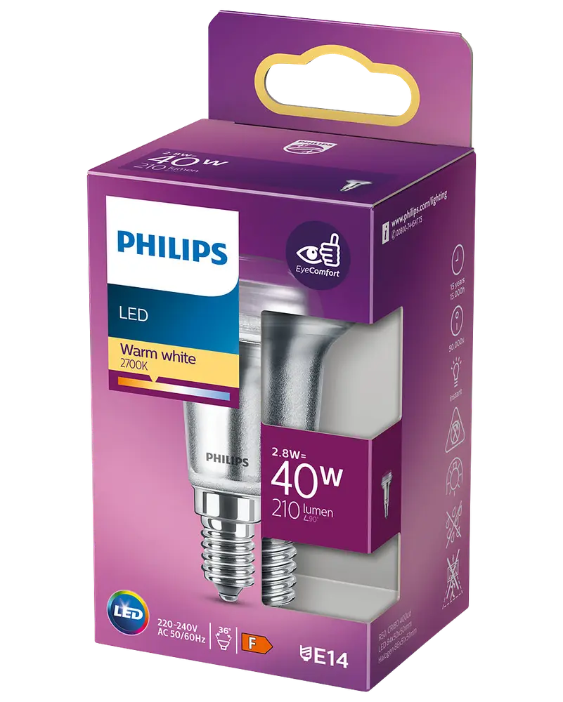 PHILIPS Reflektorpære 2,8W E14 R50