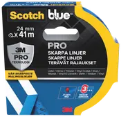 ScotchBlue™ PRO Afdækningstape 24 mm x 41 meter