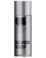 400 ml spraydåse med Cosmoslac premium akrylmaling i sølv R307, med elegant metallisk finish og brugervenlig dyse for jævn påføring.