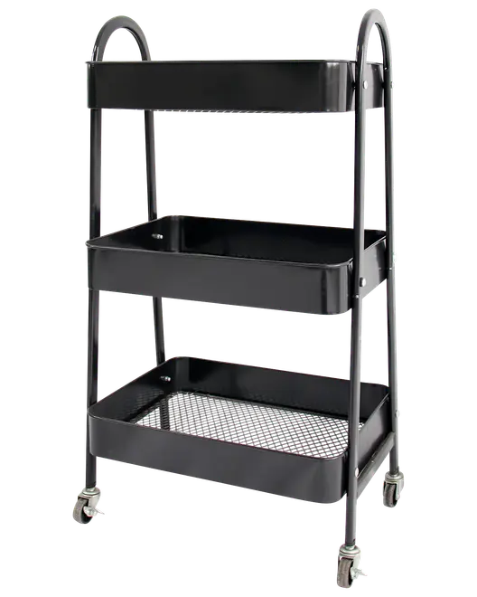 Rullebord med 3 hylder