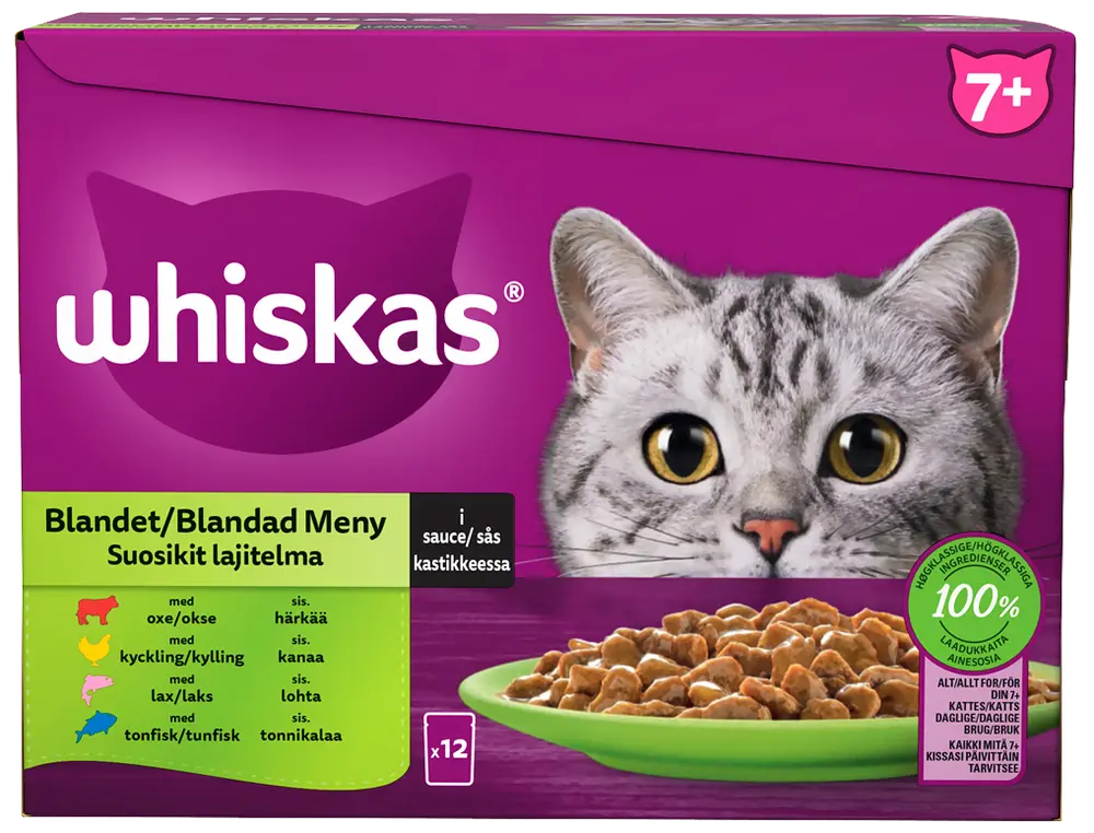 Whiskas 7+ - mix menu 12x85g