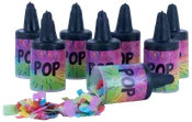 Konfetti pop multifarvet 8 stk