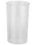 Klar plastikkop med cylindrisk form, glat overflade og åben top. Let og holdbar, egnet til kolde drikke. Rummer cirka 16 ounce. Tåler opvaskemaskine og kan genbruges.
