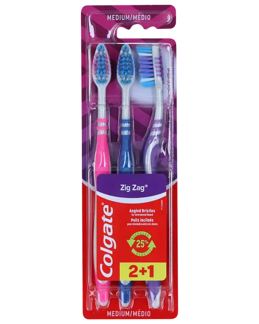 Colgate tandbørste 3-pak - ass. design