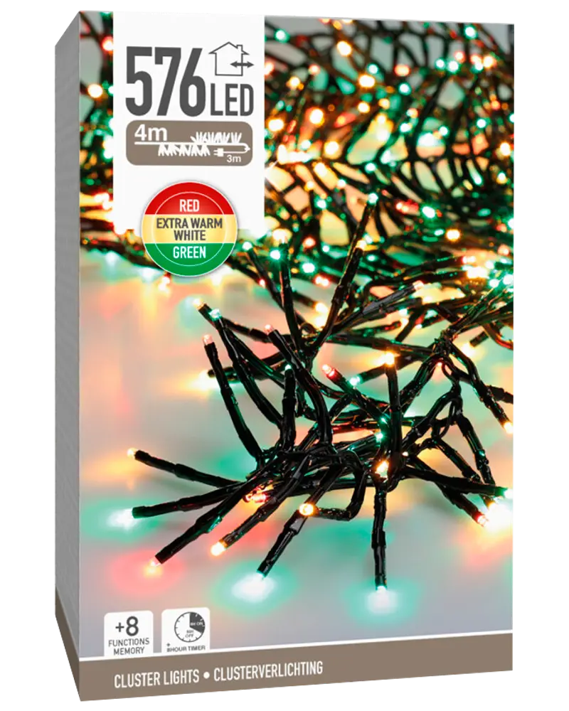 Ljusslinga kluster 576 LED 